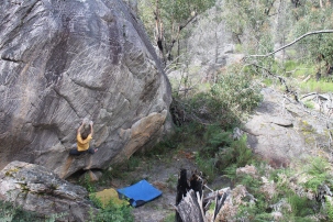 Ben Grounsell on Great Expectations (V9, Grampians)